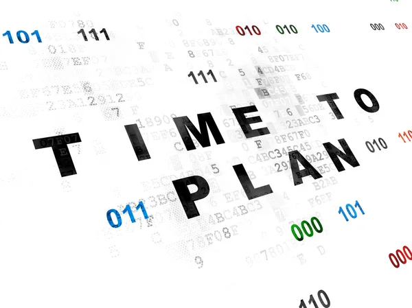 Time concept: Time to Plan on Digital background — Stock Photo, Image