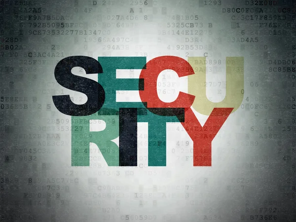 Safety concept: Security on Digital Paper background — Zdjęcie stockowe