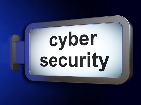 Conceito de segurança: Segurança cibernética em fundo outdoor — Fotografia de Stock