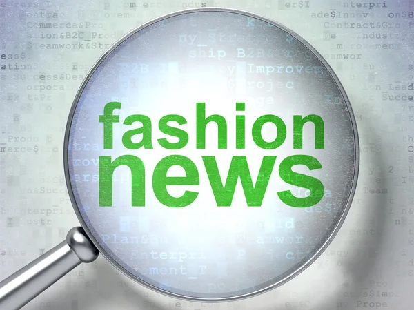 News concept: Fashion News con vetro ottico — Foto Stock