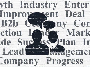 Ekonomi kavramı: duvar arka planda iş toplantısı