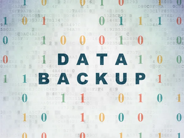 Information concept: Data Backup on Digital Paper background