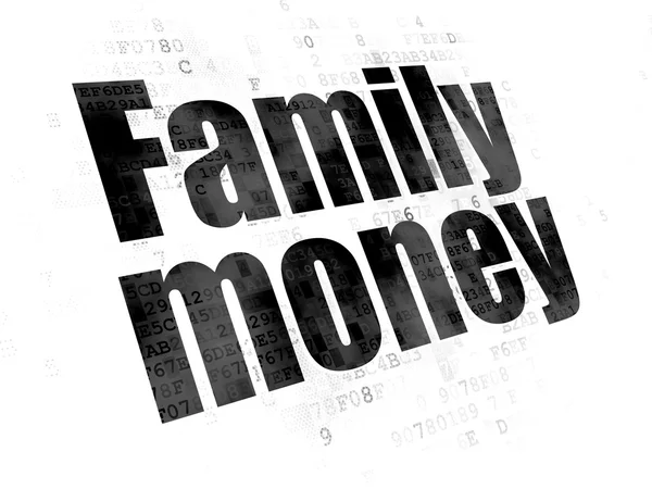 Currency concept: Family Money on Digital background — 图库照片