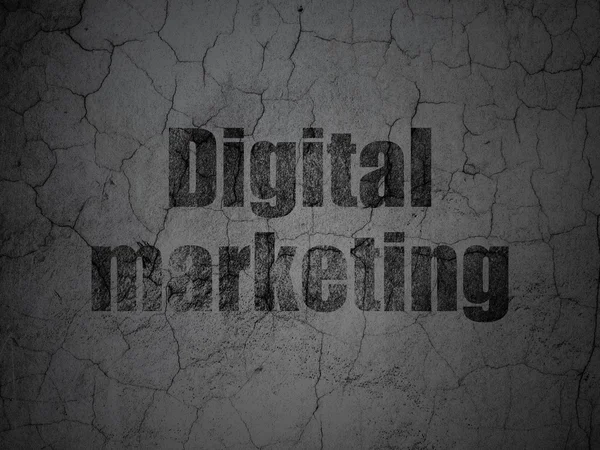 Marketing concept: Digital Marketing on grunge wall background — Φωτογραφία Αρχείου