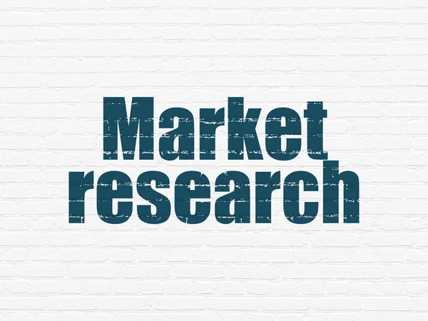 Marketing concept: Market Research on wall background — Stock Photo, Image