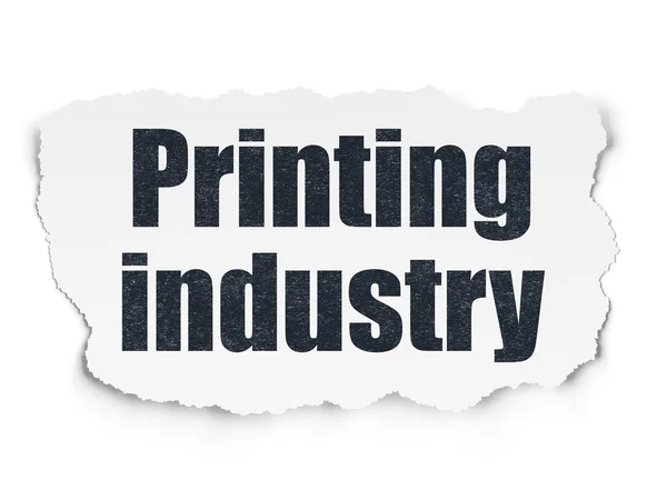 Industry concept: Printing Industry on Torn Paper background — Stock Fotó