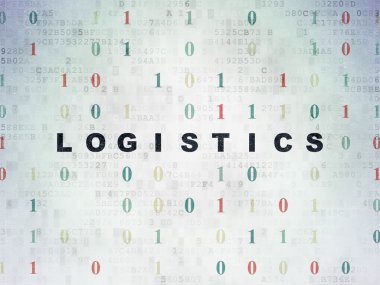 Business concept: Logistics on Digital Paper background