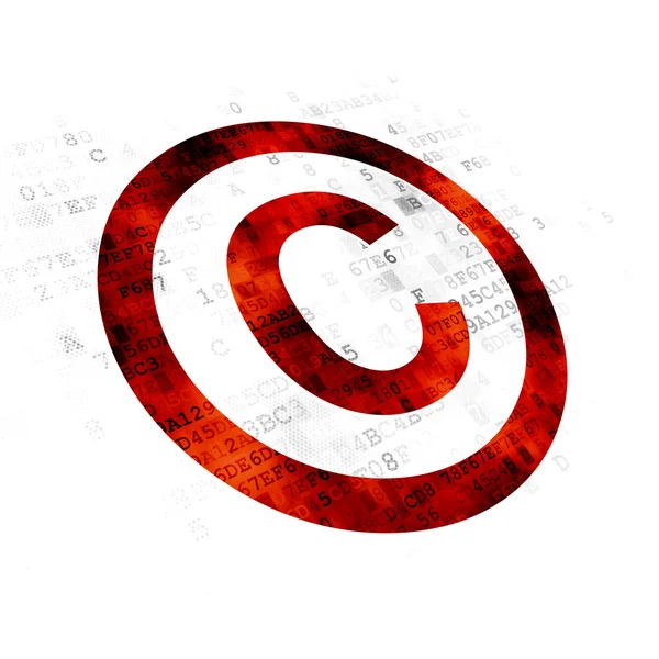 Law concept: Copyright on Digital background — Stock Photo, Image