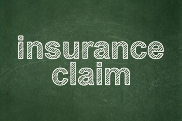 Insurance concept: Insurance Claim on chalkboard background — Stock Photo, Image