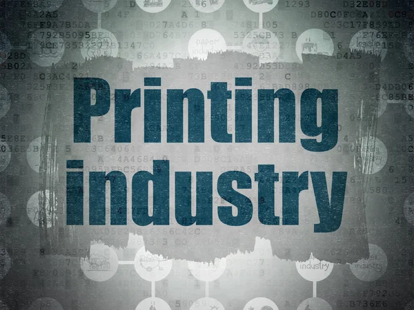 Manufacuring concept: Printing Industry on Digital Paper background — ストック写真