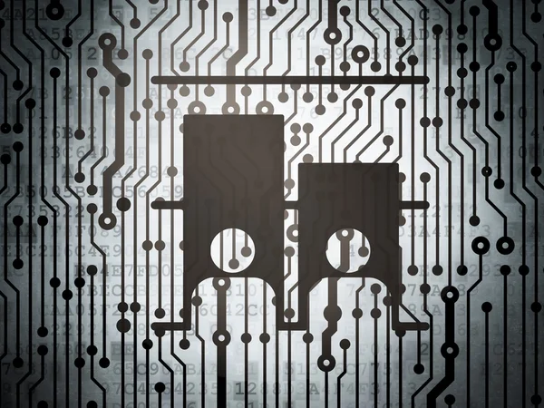 Political concept: circuit board with Election — Stock fotografie