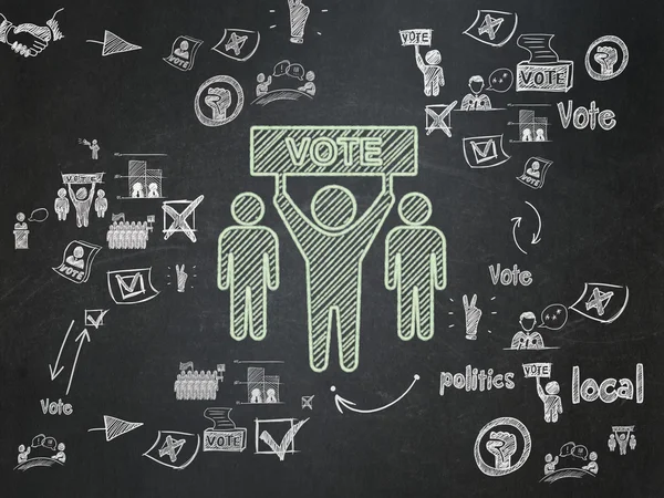 Political concept: Election Campaign on School Board background
