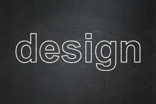 Концепція маркетингу: Дизайн на фоні крейдяної дошки — стокове фото