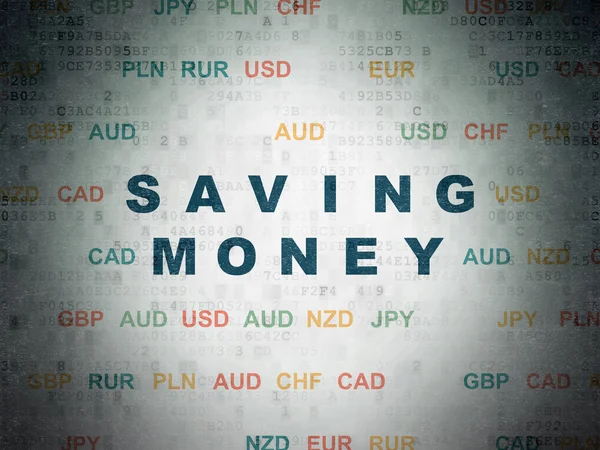 Finance concept: Saving Money on Digital Paper background — Zdjęcie stockowe
