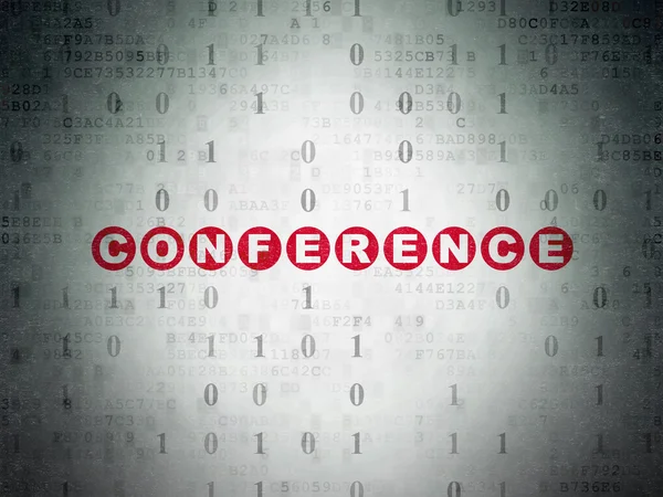 Business concept: Conference on Digital Paper background — Stock fotografie