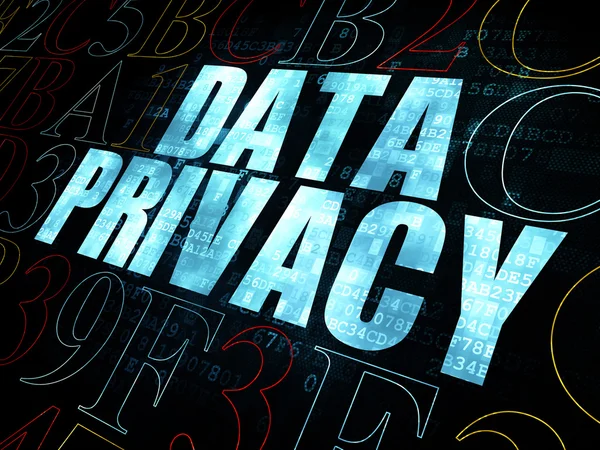 セキュリティコンセプト:デジタル背景のデータプライバシー — ストック写真