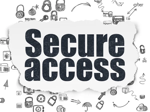 Security concept: Secure Access on Torn Paper background — Stock Photo, Image