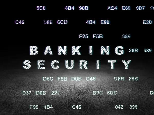 Sicherheitskonzept: Banking Security im Grunge Dark Room — Stockfoto