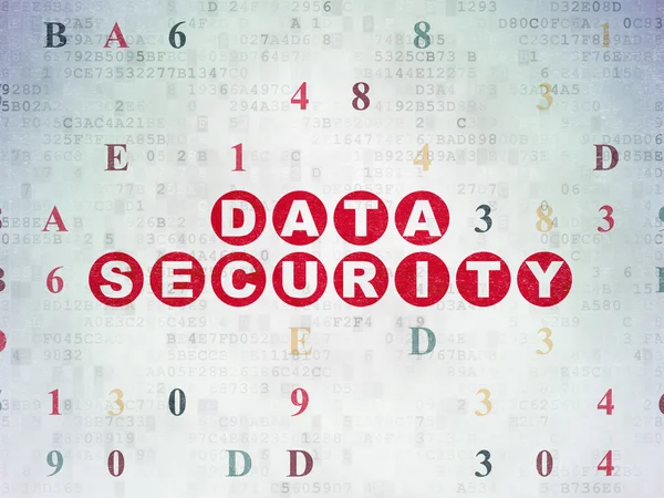 Conceito de privacidade: Segurança de dados em fundo de papel digital — Fotografia de Stock