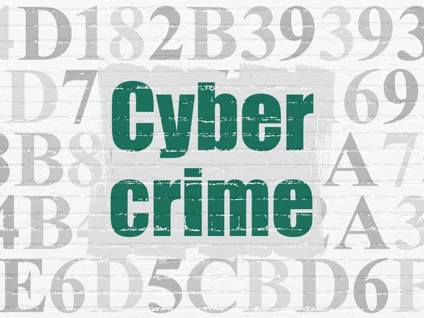 Protection concept: Cyber Crime on wall background — Stock Photo, Image