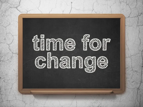 Time concept: Time for Change on chalkboard background — Stock Photo, Image