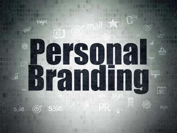 Advertising concept: Personal Branding on Digital Paper background — Stockfoto