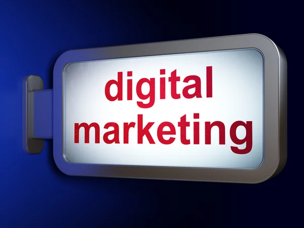 Concetto di marketing: Digital Marketing su sfondo cartellone — Foto Stock