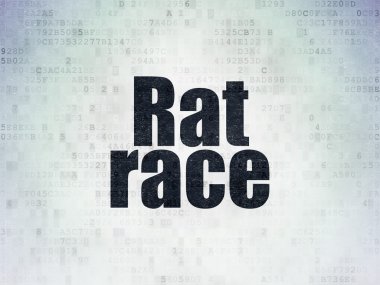 Political concept: Rat Race on Digital Paper background