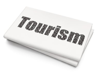 Tourism concept: Tourism on Blank Newspaper background