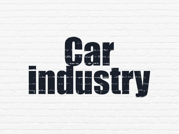 Έννοια βιομηχανία: αυτοκινητοβιομηχανία σε φόντο τοίχο — Φωτογραφία Αρχείου