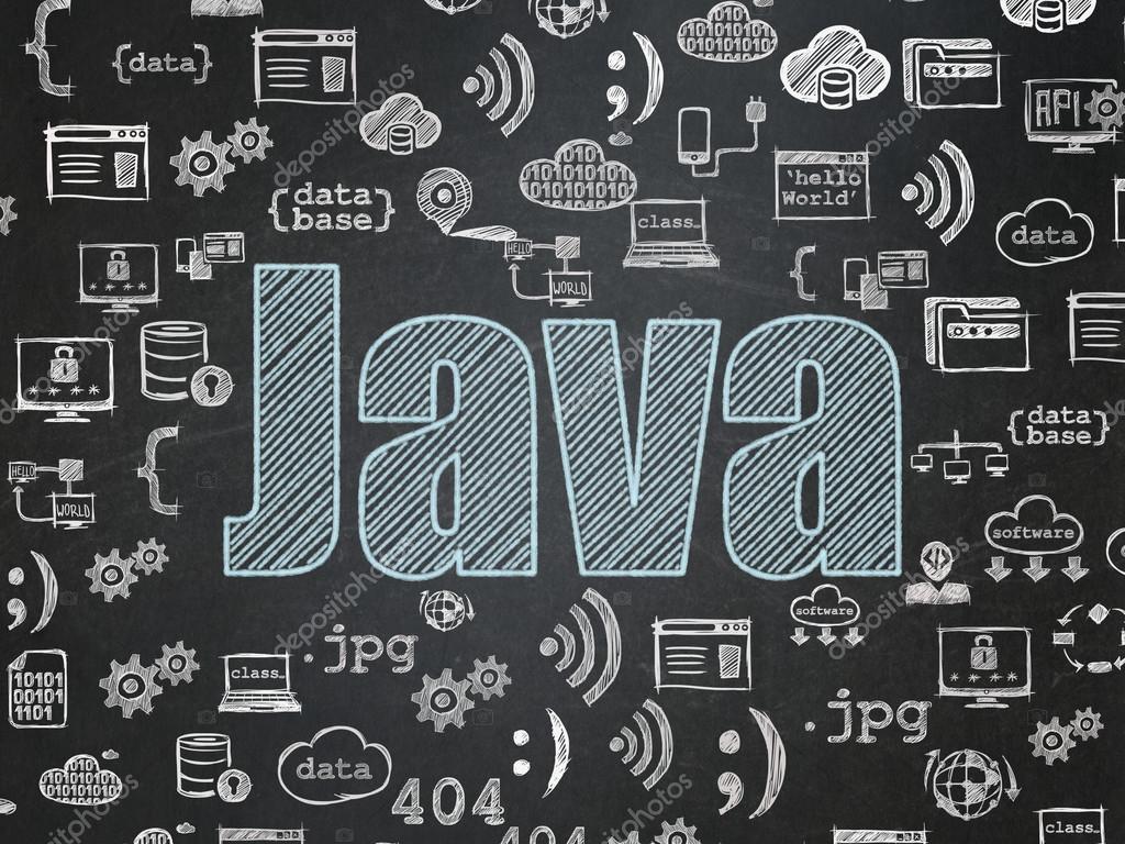 Programming concept: Java on School Board background — Stock Photo ...