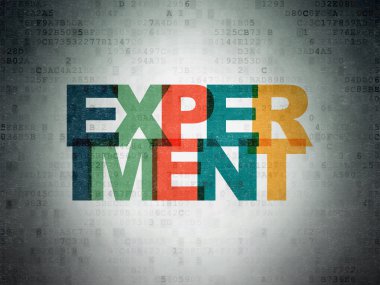 Science concept: Experiment on Digital Paper background