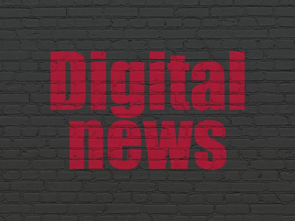 뉴스 개념: 디지털 뉴스 벽 배경 — 스톡 사진
