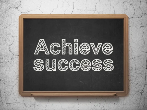 Finance concept: Achieve Success on chalkboard background — Stock Photo, Image