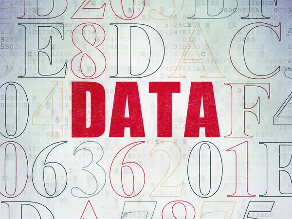 Conceito de dados: dados sobre os antecedentes do papel digital — Fotografia de Stock