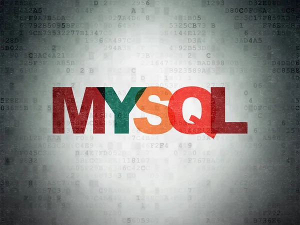 Software concept: MySQL on Digital Paper background — Stockfoto