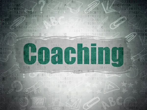 Studying concept: Coaching on Digital Paper background — ストック写真