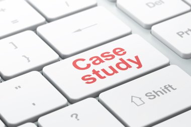 Eğitim kavramı: bilgisayar klavye arka plan Case Study
