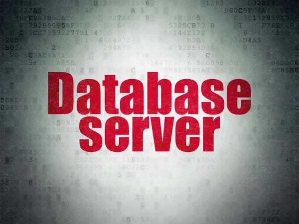 Programming concept: Database Server on Digital Paper background — Stok fotoğraf