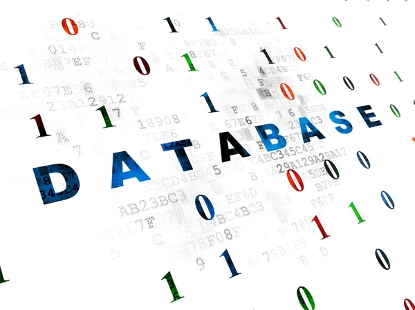 Database concept: Database on Digital background — Stock Photo, Image