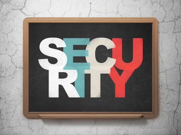 Safety concept: Security on School Board background — Stock Photo, Image