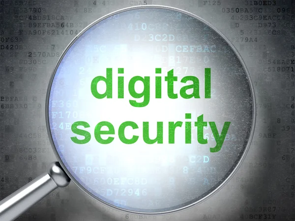 Safety concept: Digital Security with optical glass — Stok fotoğraf