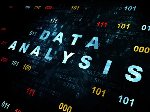 Concept de données : Analyse de données sur fond numérique — Photo