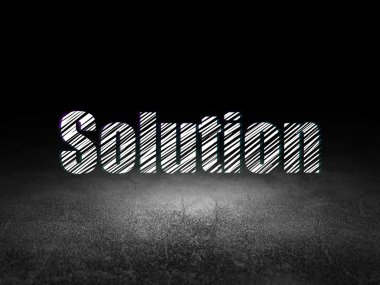 Ekonomi kavramı: grunge karanlık odada çözüm