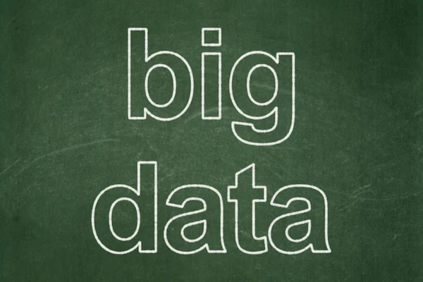 Information koncept: big data på svarta tavlan bakgrund — Stockfoto