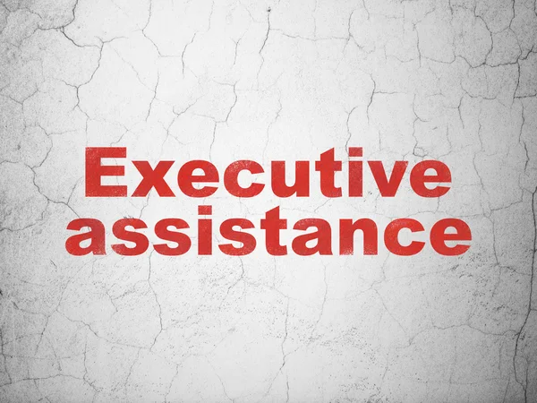 Finance concept: Executive Assistance on wall background — Stock Photo, Image