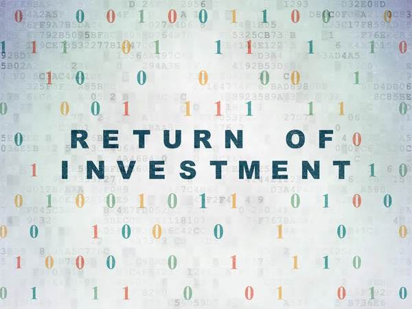 Concepto empresarial: Retorno de la inversión en el contexto del Libro Digital — Foto de Stock