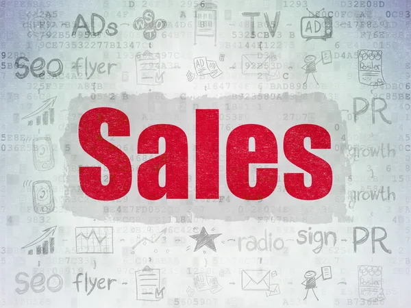 Marketing concept: Sales on Digital Paper background