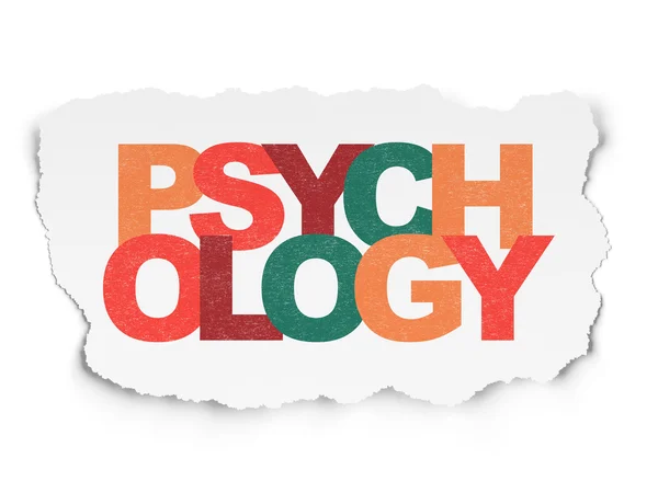 Health concept: Psychology on Torn Paper background — Stock Photo, Image