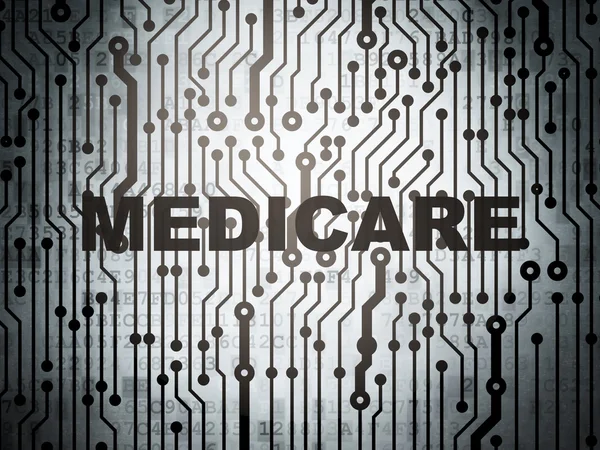 Health concept: circuit board with Medicare — Stockfoto